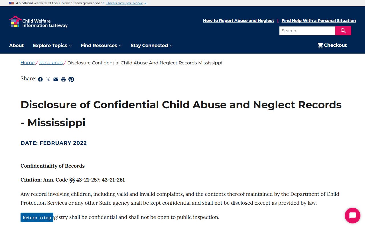 Lowndes County criminal court records child confidentiality guidance