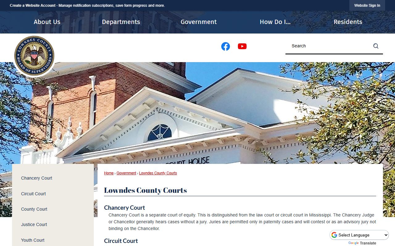 Lowndes County courts directory and case records overview