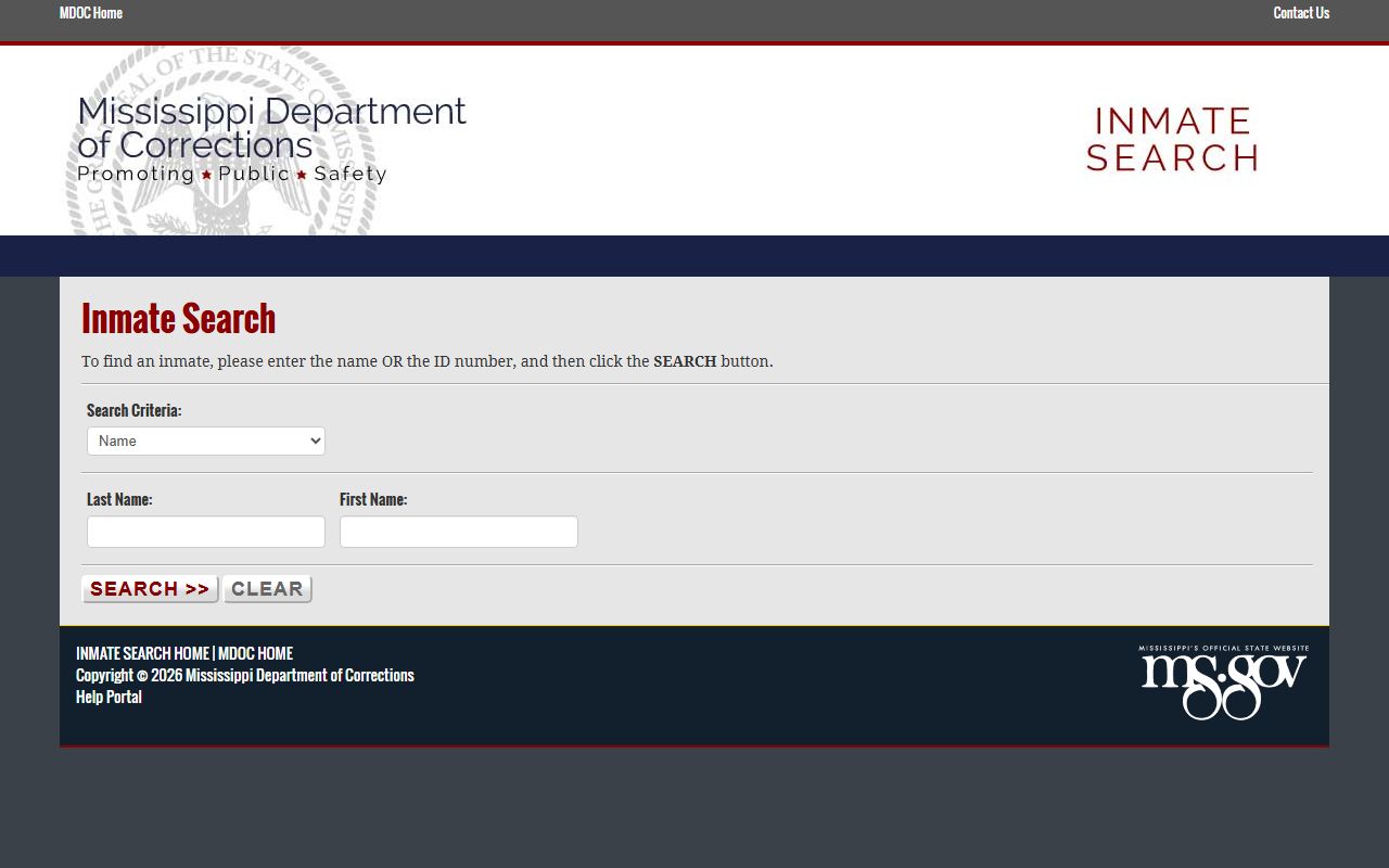 Lowndes County inmate records Mississippi state inmate search